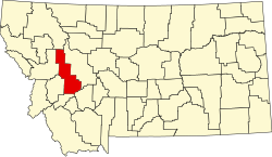 Powell County map