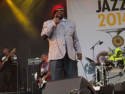 Clinton performing with Parliament-Funkadelic at Pori Jazz 2014 in Finland