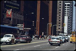 East 9th Street with the Roxy Burlesque in 1973