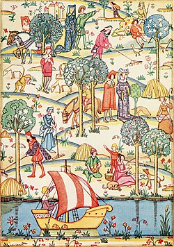 One of Lenski's illustrations for the 1922 John Lane edition of Kenneth Grahame's Dream Days.