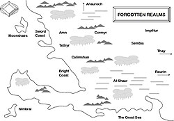 Faerûn partial map