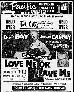 Drive-in advertisement from 1955.