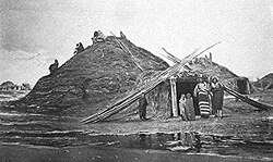 Pawnee lodges near Genoa, Nebraska (1873)