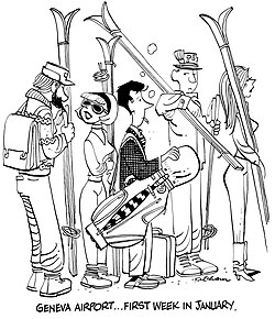 Ketcham self-portrait in a cartoon for the program for the 1968 Bing Crosby Pro-Am Golf Tournament