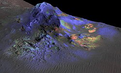 Alga crater is thought to have deposits of impact glass that may have preserved ancient biosignatures, if present during the impact.[40]