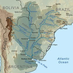 Map of the Río de la Plata Basin