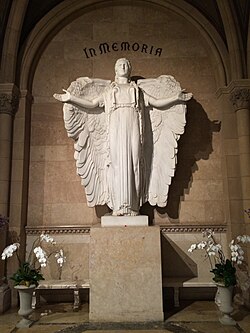 Taylor's grave at the Great Mausoleum of the Forest Lawn Memorial Park
