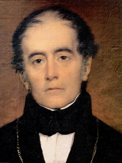 Andrés Bello, founder and first president of the institution