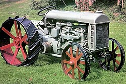 A Fordson Model F tractor, the type of tractor used by Lake View Cemetery beginning about 1922