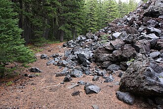 Basaltic andesite in the Cascade Range
