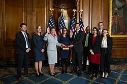 Kaptur being sworn into the 115th U.S. Congress in 2017