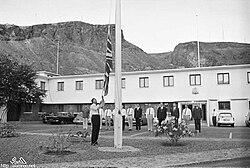Lowering of the Union Jack in Aden