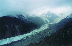 Rakhiot glacier is located on part of the mountain