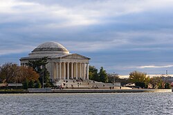 The Jefferson Memorial and many of the city's other major monuments are built in the Neoclassical style.