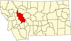 Lewis and Clark County map