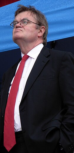 Keillor during a live broadcast in 2007 in Lanesboro, Minnesota