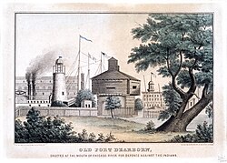 Fort Dearborn in 1853