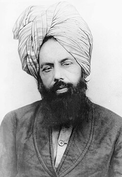 Mirzā Ghulām Aḥmad (1835–1908), a religious leader from India, and founder of the Ahmadiyya Movement in Islam.[114][115]