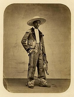 Typical Mexican charro hat of the 1850s and 1860s which may have influenced John B. Stetson