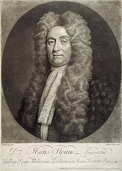 Sir Hans Sloane's collection of books and manuscripts was bequeathed to the British Museum.