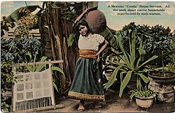 Mexican maid in the early 20th century