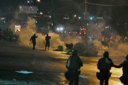 Clashes between police and protesters