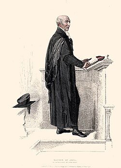 Costume of a non-regent MA in Cambridge, 1815.