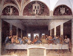Leonardo da Vinci's The Last Supper, together with the church of Santa Maria delle Grazie, is a UNESCO World Heritage Site.