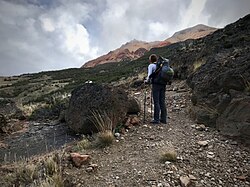 Hiking along the Aviles Valley Trail, Patagonia National Park