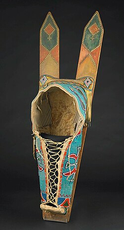 Comanche cradleboard held at the Birmingham Museum of Art