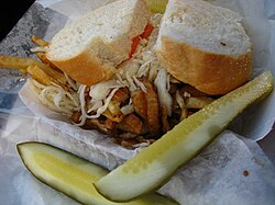 A Primanti Bros. sandwich