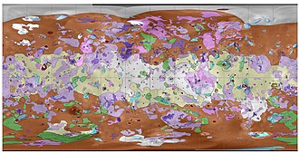 Geological map of Io