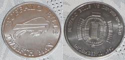 Buffalo Bills 12th Man coin, from the December 12, 1992, Wall of Fame induction