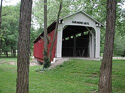 The Vermont Covered Bridge – Another attraction to be found in Highland Park
