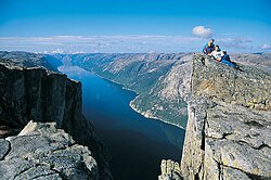 A fjord (Lysefjord) in Norway.