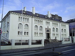 Safnahúsið, where the National Library of Iceland was from 1908 to 1994