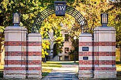 Baldwin Wallace entrance gate