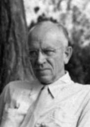 Aldo Leopold – a scientist and forester who advocated to "see land as a community to which we belong" rather than as "a commodity belonging to us" (1946 photograph)[11][6][a]