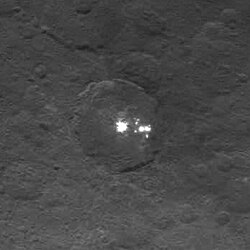 Framing camera view of the Ceres bright spots