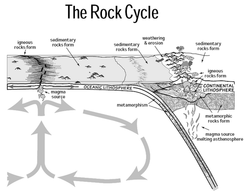 The rock cycle and plate tectonics[1]