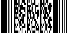 Sample of a PDF417 symbol