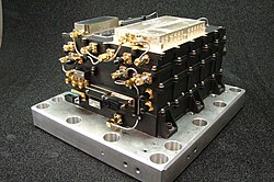 An Electra radio, in this case the one for the MAVEN probe. Electra radios were also deployed on TGO and on other Mars telecommunications assets.