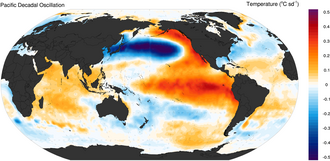 PDO positive phase global pattern