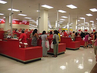 Points of sale at a Target retail store