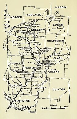 Map of Miami Valley (1919)