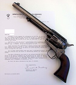 Colt Single Action Army, serial No 5773 7th Cavalry issued