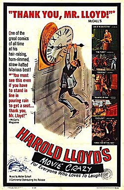 Movie poster for World of Comedy, Lloyd's compilation of film clips from the silent and sound eras, 1962