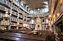 Elaborate interior of the Church of Peace in Jawor in Poland, part of the Evangelical Church of the Augsburg Confession in Poland