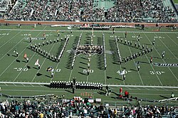 Ohio University Marching 110 Diamond Ohio formation
