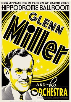 1939 Baltimore Hippodrome Ballroom concert poster.
